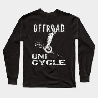 Crazy Offroad Unicycle Mountain Bike Downhill Hero Long Sleeve T-Shirt